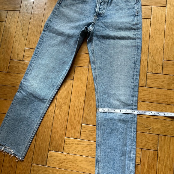 Agolde Riley Straight Cut High Rise Jeans - Picture 7 of 8